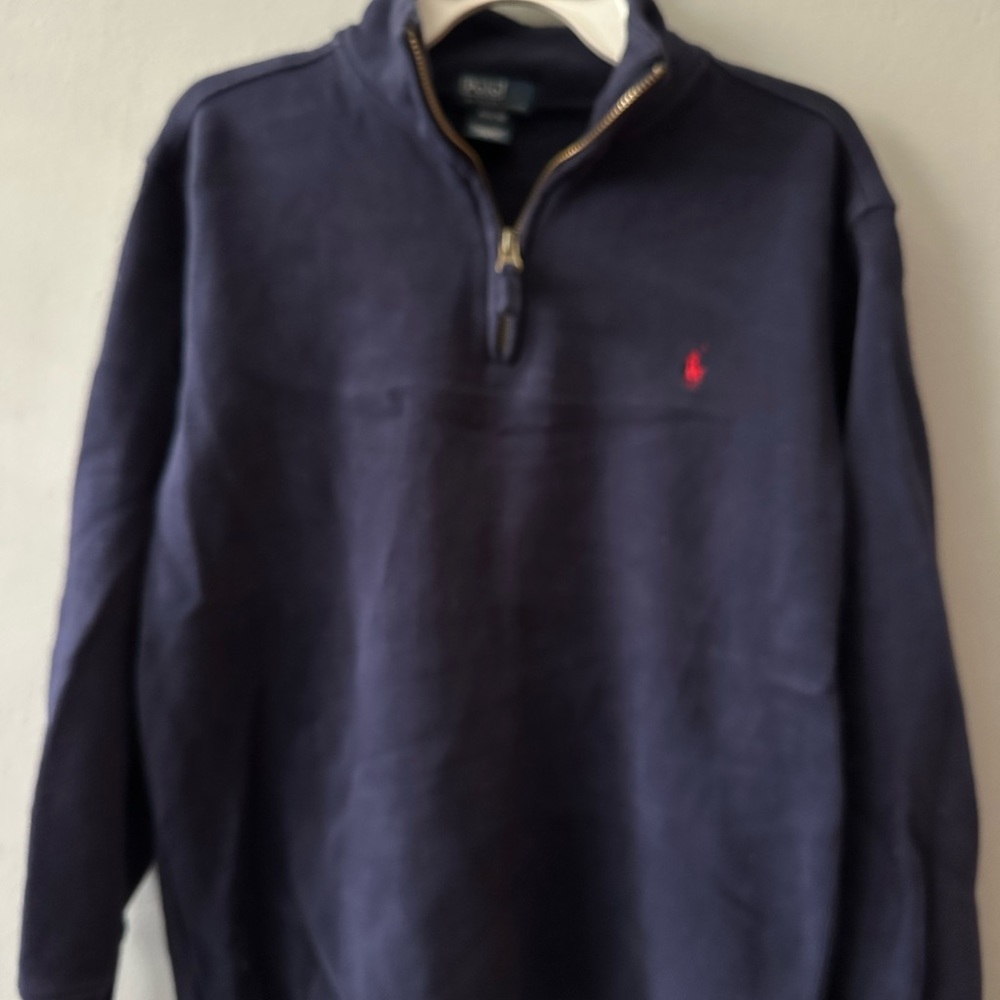 Polo Ralph Lauren Big Boy Cotton Quarter-Zip Pullover Sweatshirt